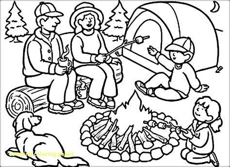 Camping Coloring Pages at GetColorings.com | Free printable colorings pages to print and color