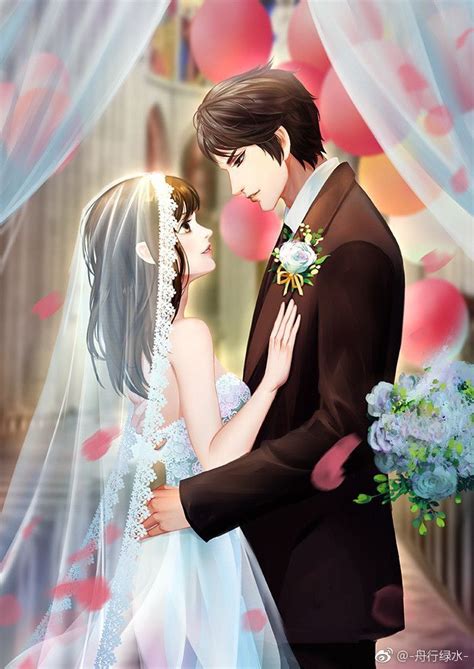 Pin by HồngAnh on cover str | Anime wedding, Cute anime couples, Romantic anime couples