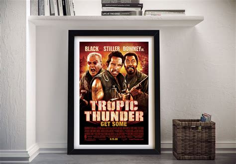 Buy Tropic Thunder Film Poster Canvas Wall Art | Canvas Prints Australia