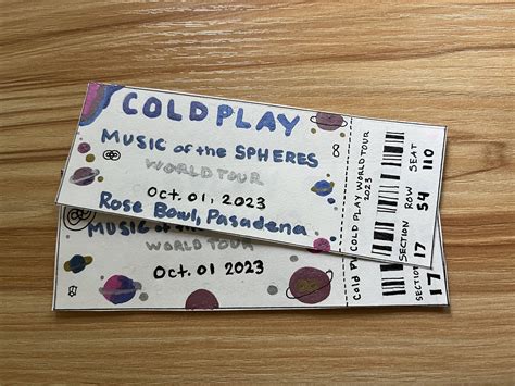 Tickets for my birthday! : r/Coldplay