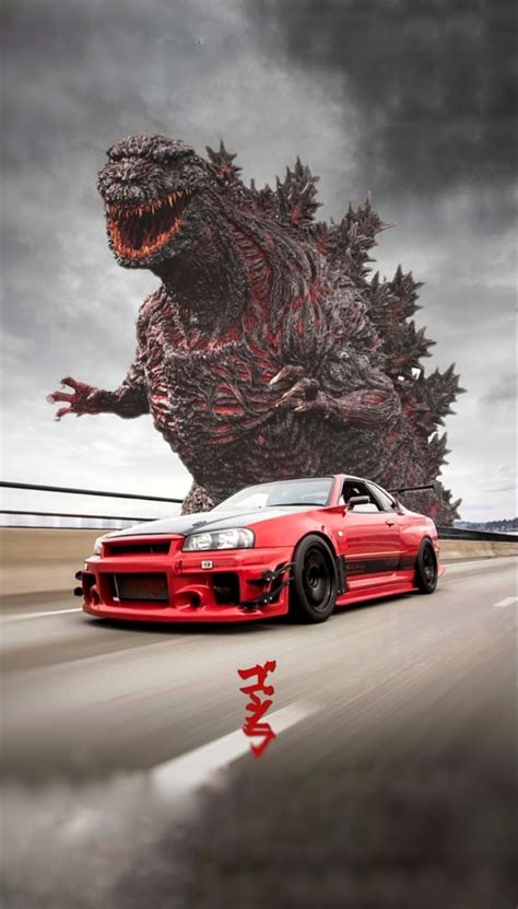 Skyline R34 Godzilla Wallpaper