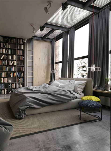 Bedroom library - Trendir | Industrial style bedroom, Industrial bedroom design, Home decor bedroom