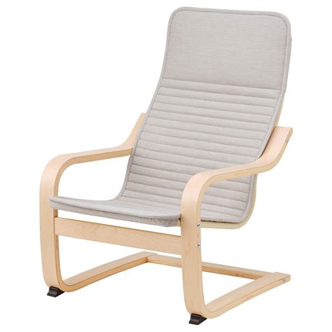 POÄNG Fauteuil enfant, bouleau plaqué/Knisa beige clair - IKEA CA