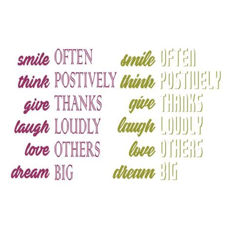 Smile Often Positive Word Art Wordart Cuttable Design SVG PNG - Etsy