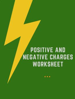 Positive and Negative Charges Worksheet by Science and History with VT