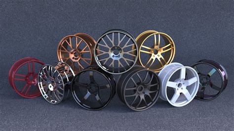 Aftermarket Tuner Wheels Free free 3D model | CGTrader