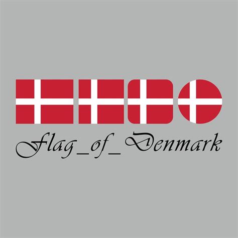 Flag of Denmark nation design artwork 21854341 Vector Art at Vecteezy