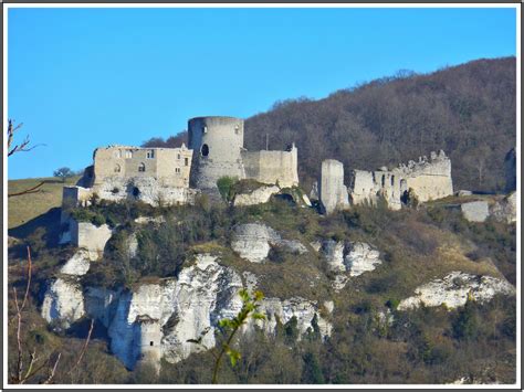 Les ruines du château Gaillard, Les Andelys, Eure , Normandie, France