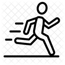 Marathon runner Icon - Download in Line Style