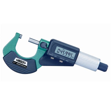 Insize 3109-25A: Digital Outside Micrometer, 0-25mm, Accuracy +/-2μm