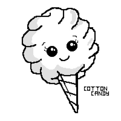 Cotton Candy Coloring Pages