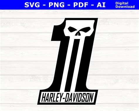 Harley Davidson One Logo Svg Png Pdf Ai Harley Davidson Logo 1 - Etsy India