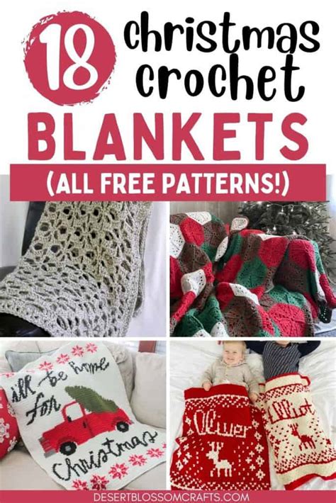 18 Festive Christmas Crochet Blankets (Free Patterns!)