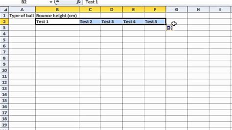 Designing a table in Excel - YouTube