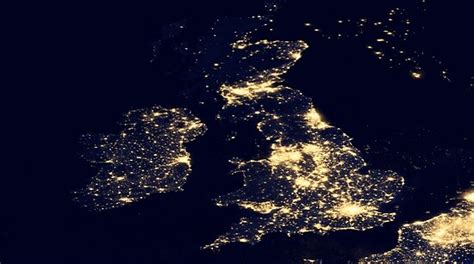 "The UK At Night - United Kingdom At Night - As Seen From Space" Poster by verypeculiar | Redbubble