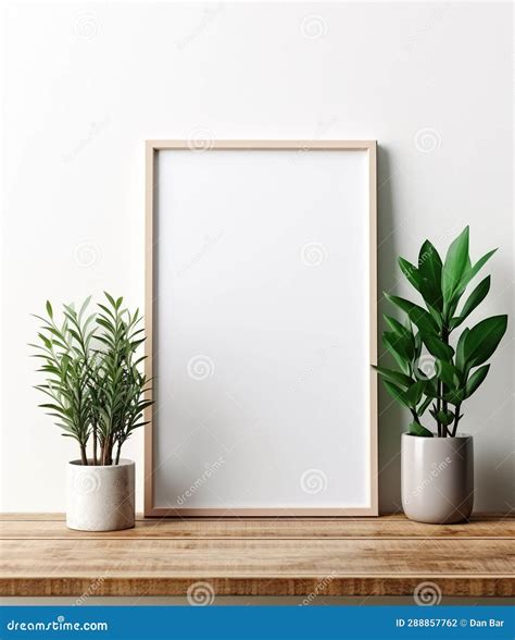 Simple Frame and Blank Canvas. Generative AI Stock Illustration - Illustration of blank ...