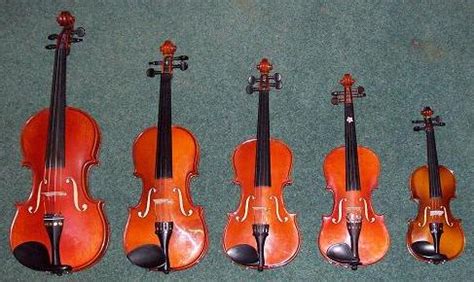 Violin size information