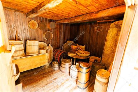 Wooden interior of an old house Stock Photo by ©VladimirNenezic 75885125