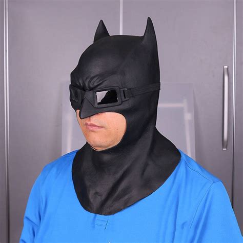 OHCOMICS DC Justice League Superhero Batman Wayne Cosplay Balck Latex ...