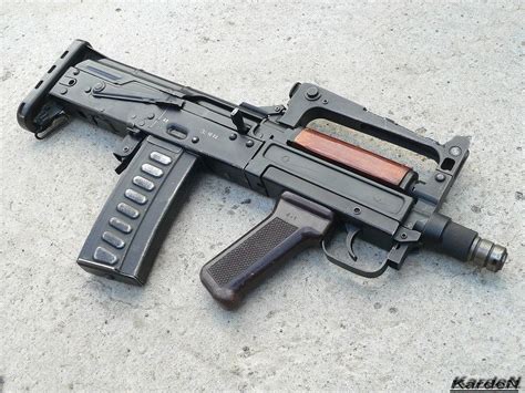 "Groza" OC-14 / OTs-14 modular assault rifle. Caliber, mm: 9x39 SP-6, 7.62x39 M43, Action: Gas ...