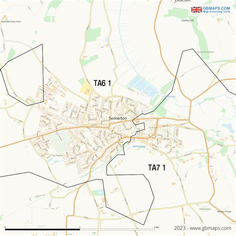 Somerton Vector Street Map