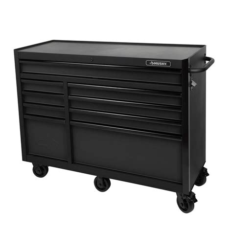 Husky 52 in. 9-Drawer Tool Cabinet, Textured Black-H52TR9 - The Home Depot