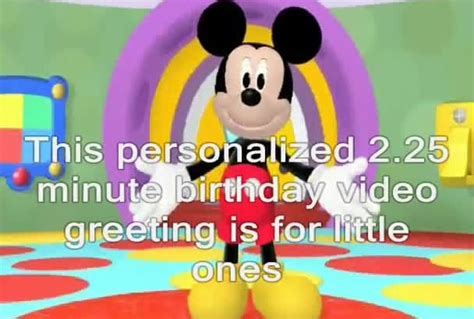 Create a personalized birthday greeting from disney mickey mouse by Photo_mosaic