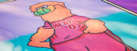 HEAT Mascot Burnie Featured on Court Design in Mexico City | NBA.com