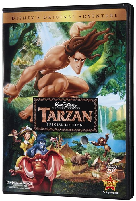 Disney Tarzan - Special Edition DVD - Free Shipping | Music | Tarzan dvd, Disney movies, Tarzan