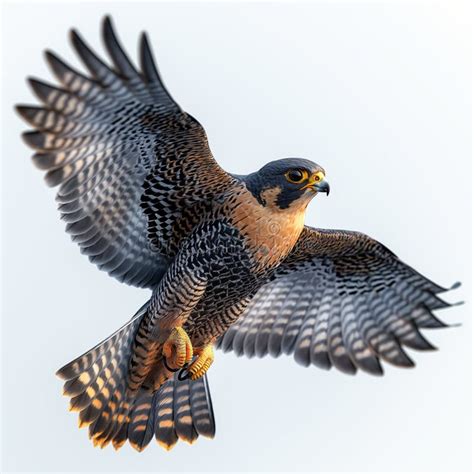 Vector Model of a Powerful Peregrine Falcon Diving for Prey, AI Generated Stock Illustration ...