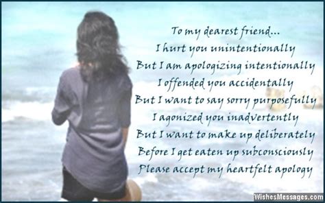 I am sorry poems for friends – WishesMessages.com