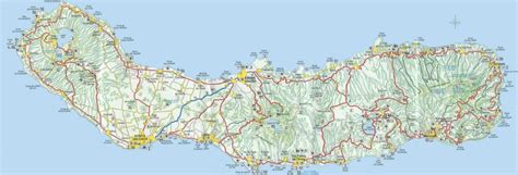 Mapa San Miguel Azores - Mapa Asia