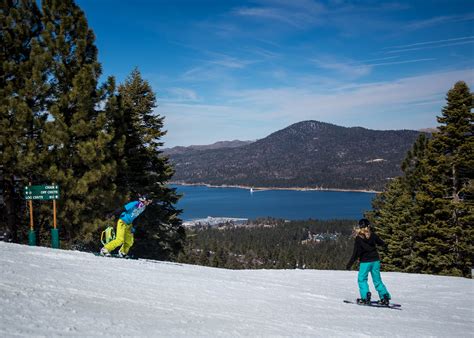 Boarding at Snow Summit. Love the view of Big Bear Lake, California. | Big bear mountain, Bear ...