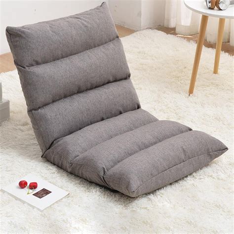 Japanese Floor Chair Folding Adjustable Lazy Sofa Chair Floor Gaming Sofa Chair Padded Lounger ...