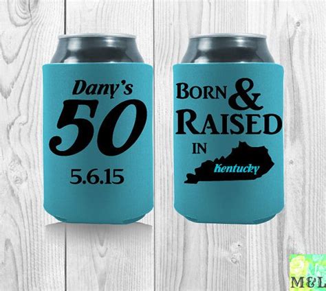 Custom 50th Birthday KOOZIES® and Coolies - Rush Orders Welcome | Birthday koozies, 50th ...