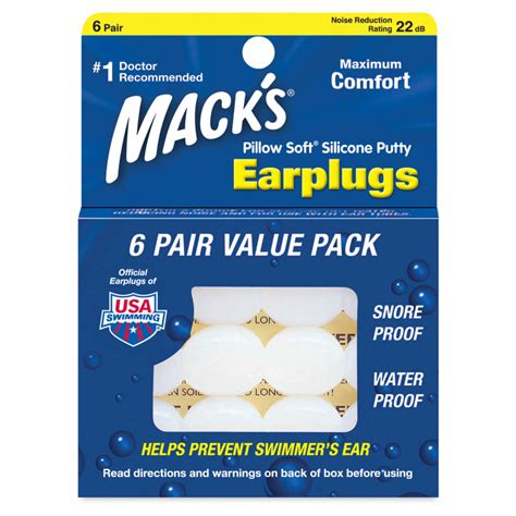 Top 5 Ear Plugs For Snoring | Mack's Ear Plugs