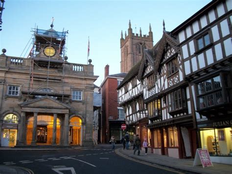 Ludlow Town Centre © Mr M Evison cc-by-sa/2.0 :: Geograph Britain and ...