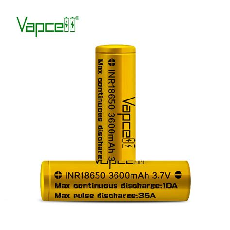 E Cig Accessories :: E Cig Batteries :: Original Vapcell 18650 Vape battery Cell 3600mah 10A ...