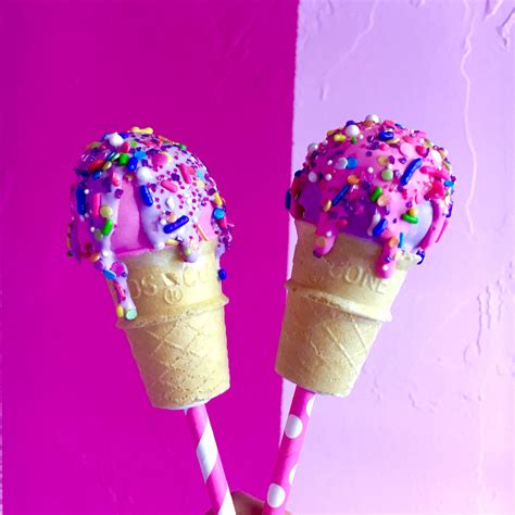 Ice cream cone cake pops Ice Cream Cone Cake Pops, Cupcakes, Desserts ...