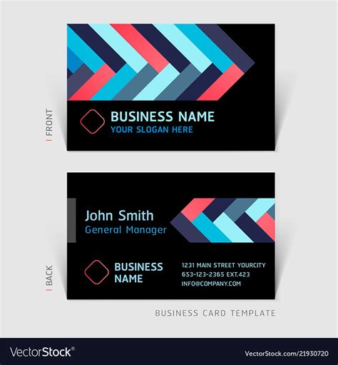 Business card abstract background Royalty Free Vector Image