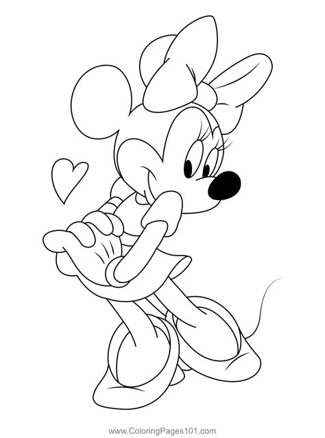 Mickey Minnie Coloring Page for Kids - Free Minnie Mouse Printable Coloring Pages Online for ...