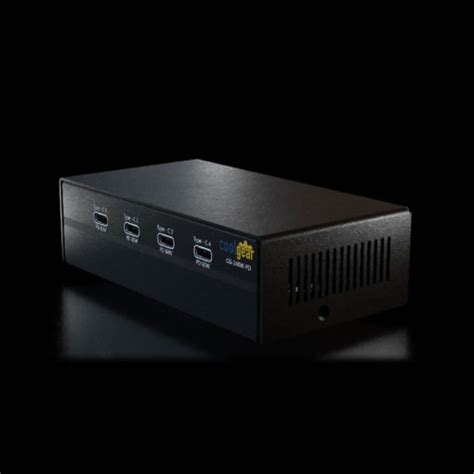 USB Power Delivery 4-Port Type-C 240W Super Speed Hub - Coolgear