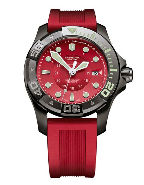 Victorinox Mens Red Dial Watch in Red for Men | Lyst