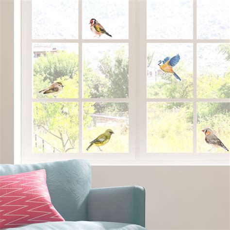 Bird Window Stickers Bird Window Decoration Spring Window - Etsy UK