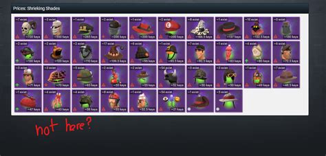 My unusual doesn't show up on the "hats with effect" list in bptf's unusual pricelist - General ...