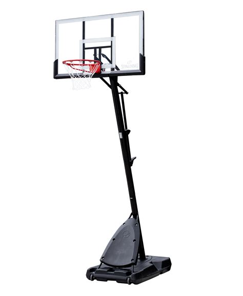 Spalding 54" Shatter-proof Polycarbonate Exactaheight® Portable Basketball Hoop - Walmart.com ...