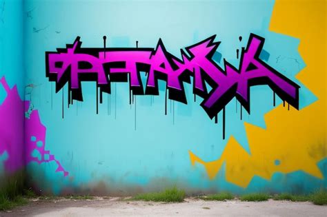 Premium AI Image | Graffiti Art Wall Painting Freedom to Feel Free Abstract Wallpaper Background ...