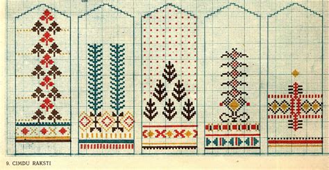 FolkCostume&Embroidery: Designs by Ž. Ventaskrasts, Latvia