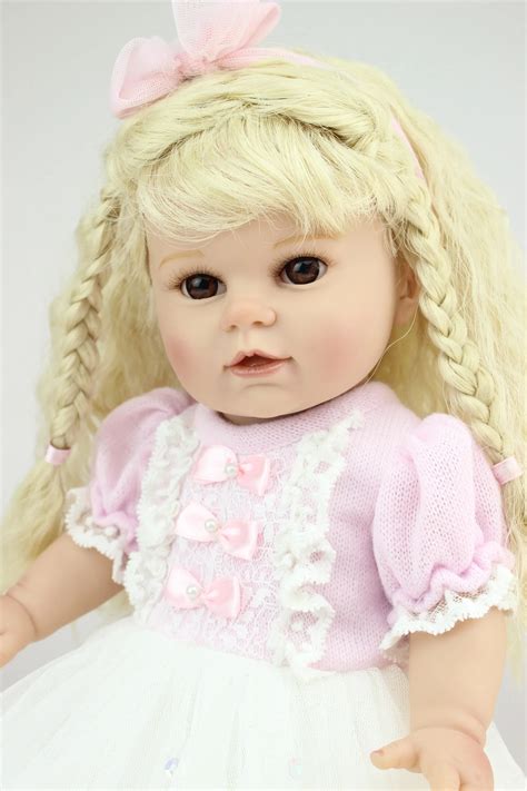 18 Inch Full Vinyl American Girl Doll Cute Lifelike Baby Dolls ...