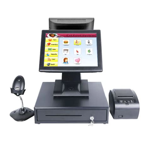 point of sale shop cash register pos all in one cashier machine with cash drawer 80 receipt ...
